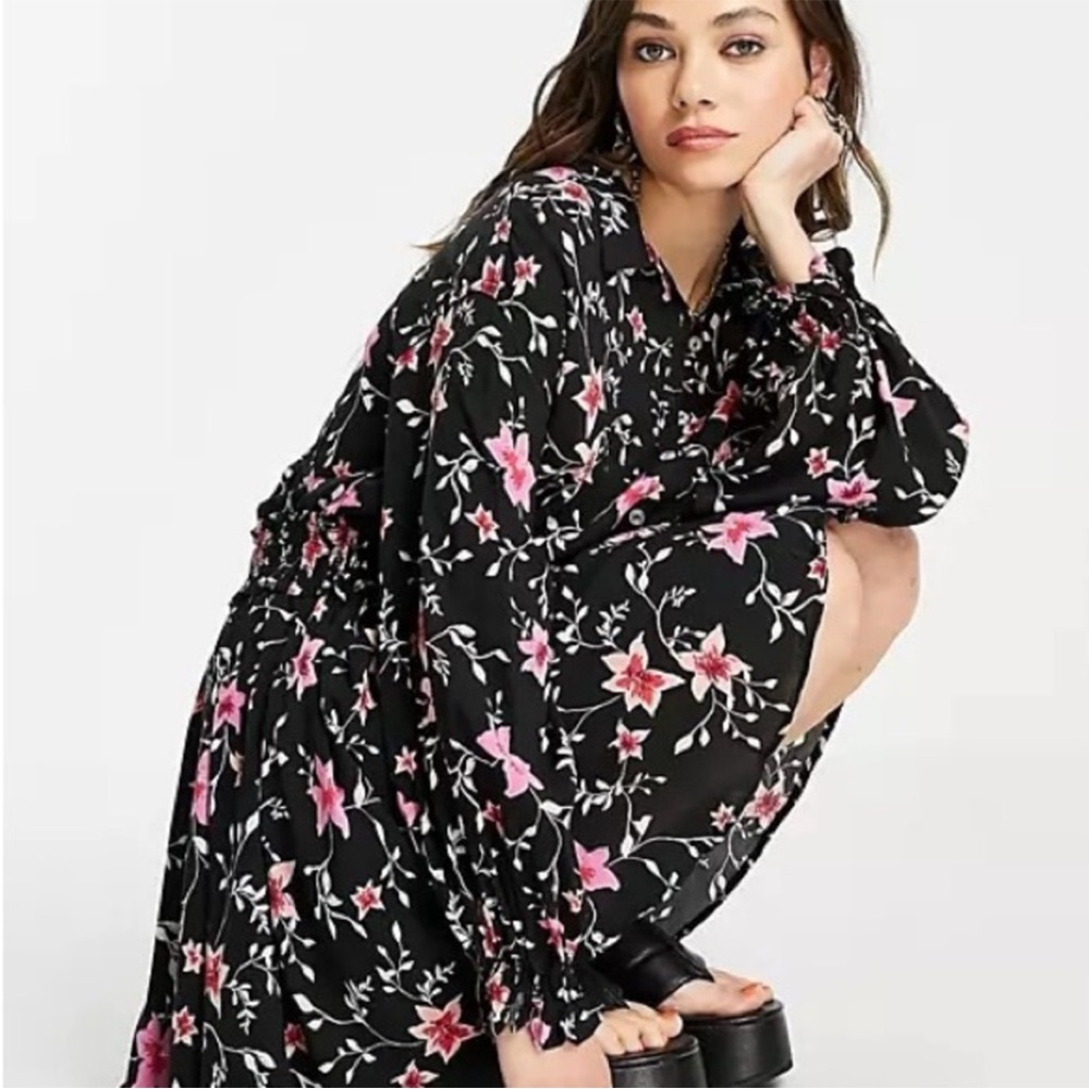 Free People Lighten Up Floral Mini Dress M NWT - Picture 11 of 14
